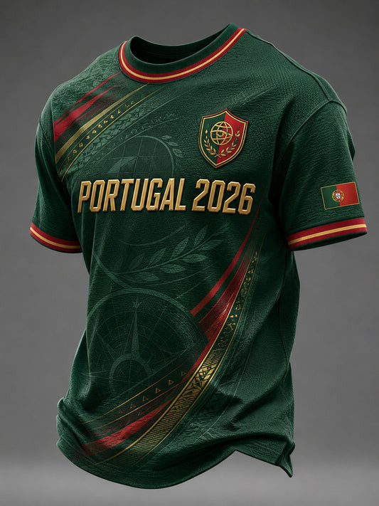 Portugal FIFA World Cup 2026TShirtMatch Day Attire Portugal Football Team Merch Fan Gifts
