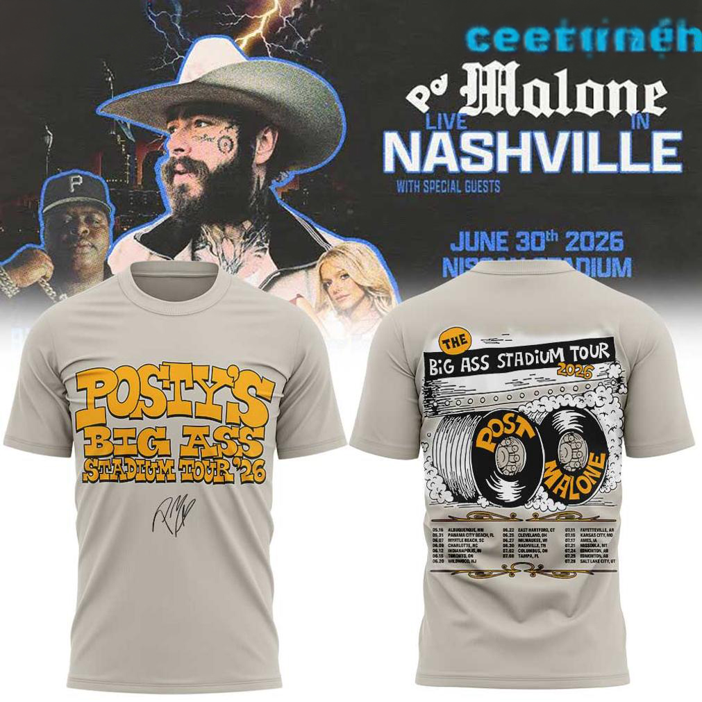 Post Malone Big Ass Stadium Tour T Shirt
