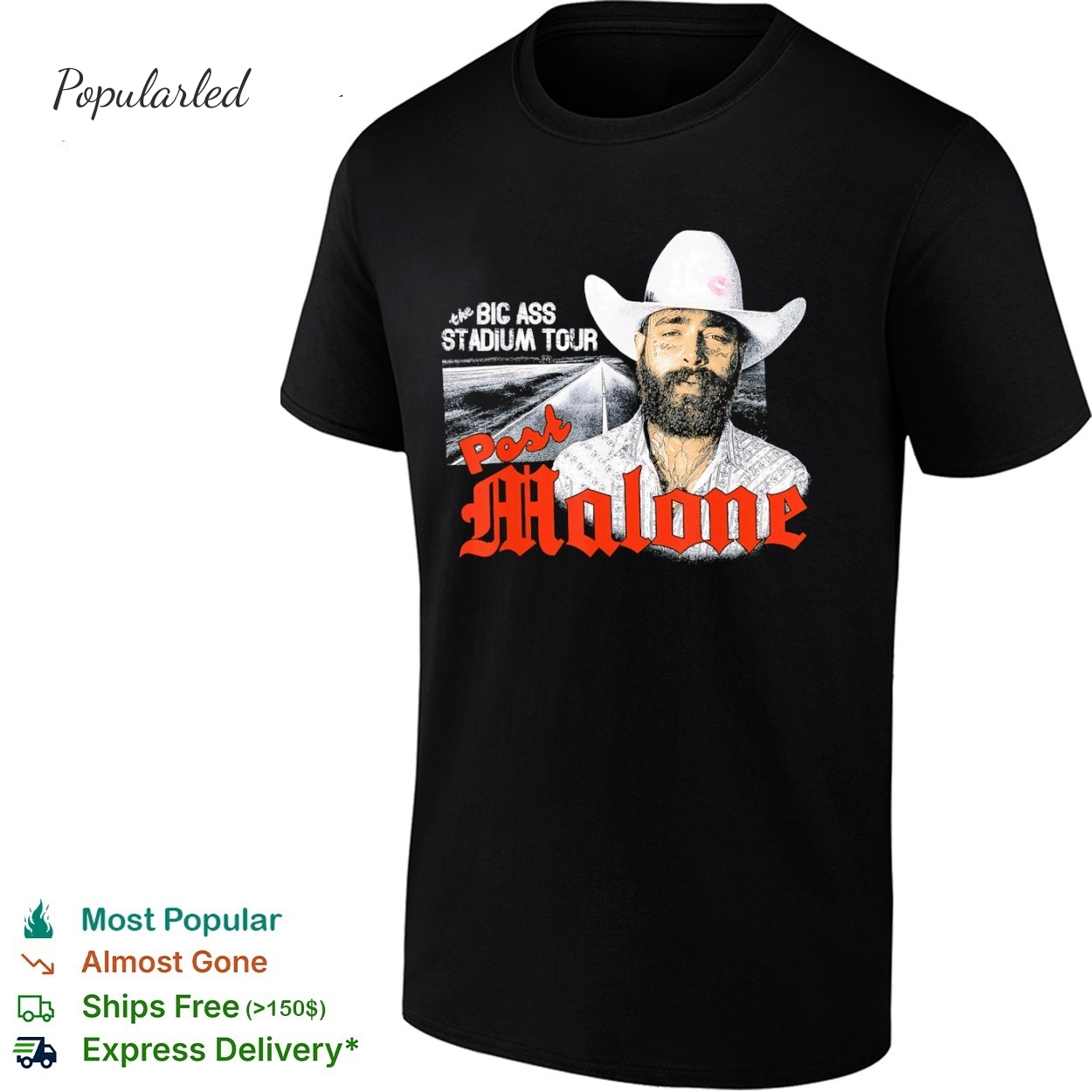 Post Malone Exclusive Big Ass Stadium Tour shirt