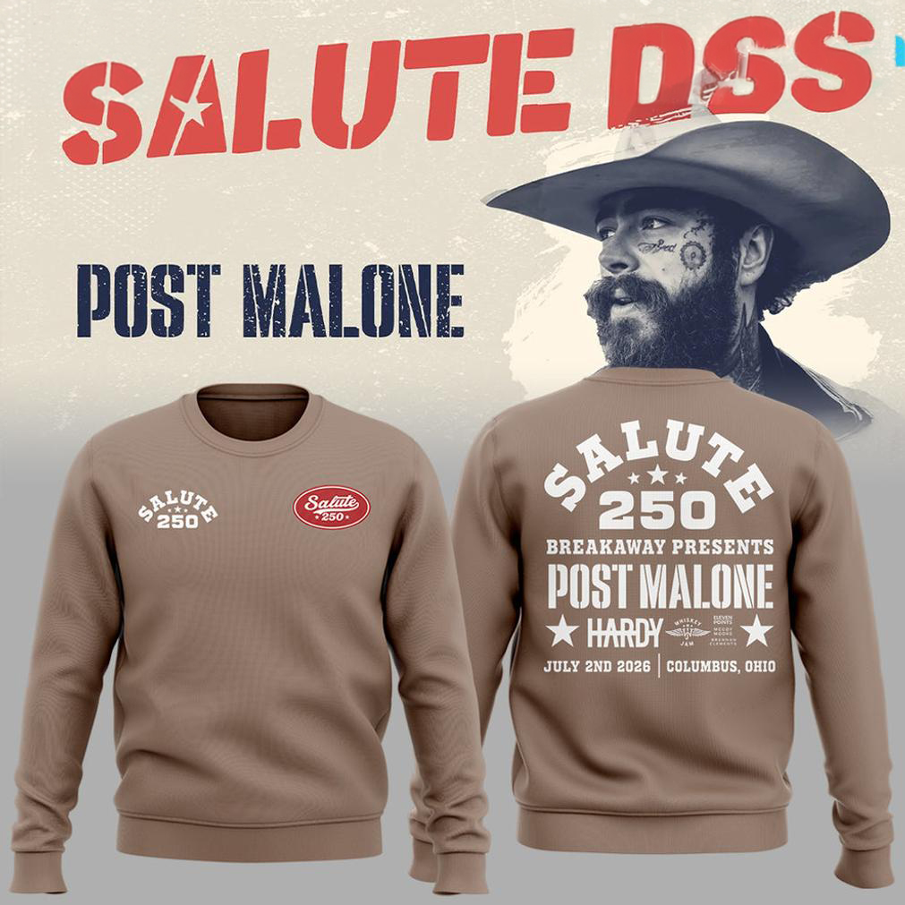 Post Malone Salute 250 Columbus Ohio Sweatshirt