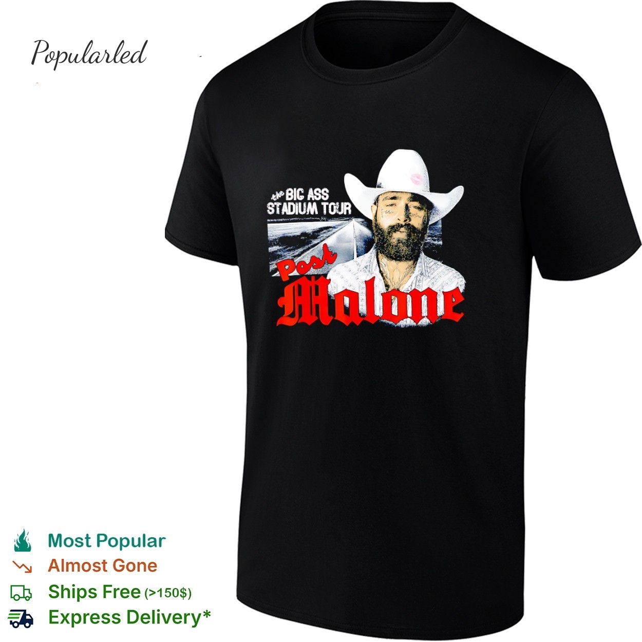 Post Malone The Big Ass Stadium Tour 2026 vintage shirt