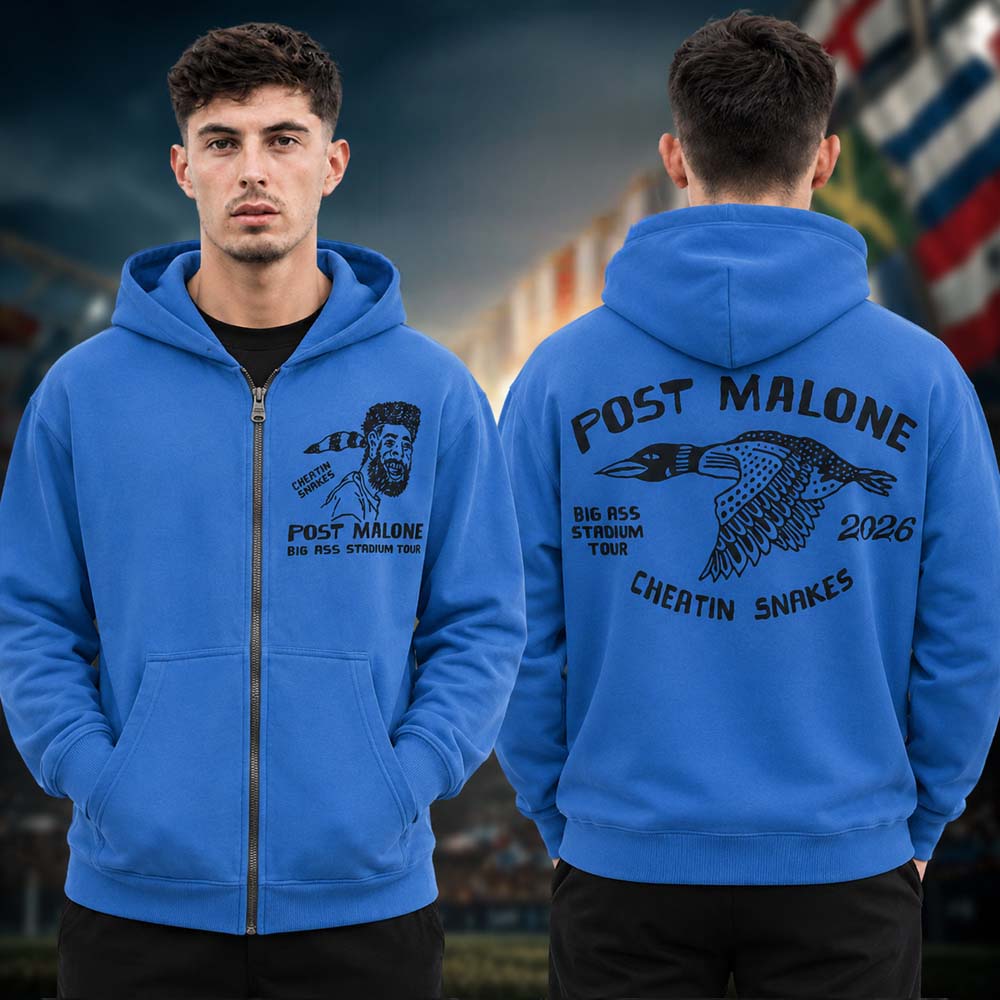 Post Malone Cheatin Snakes Zip Up Hoodie