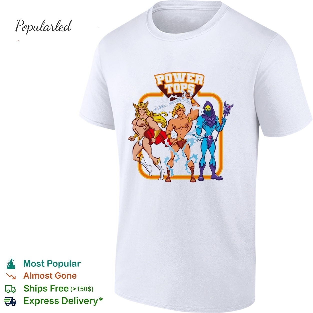 Power Tops He-Man Skeletor She-Ra characters shirt
