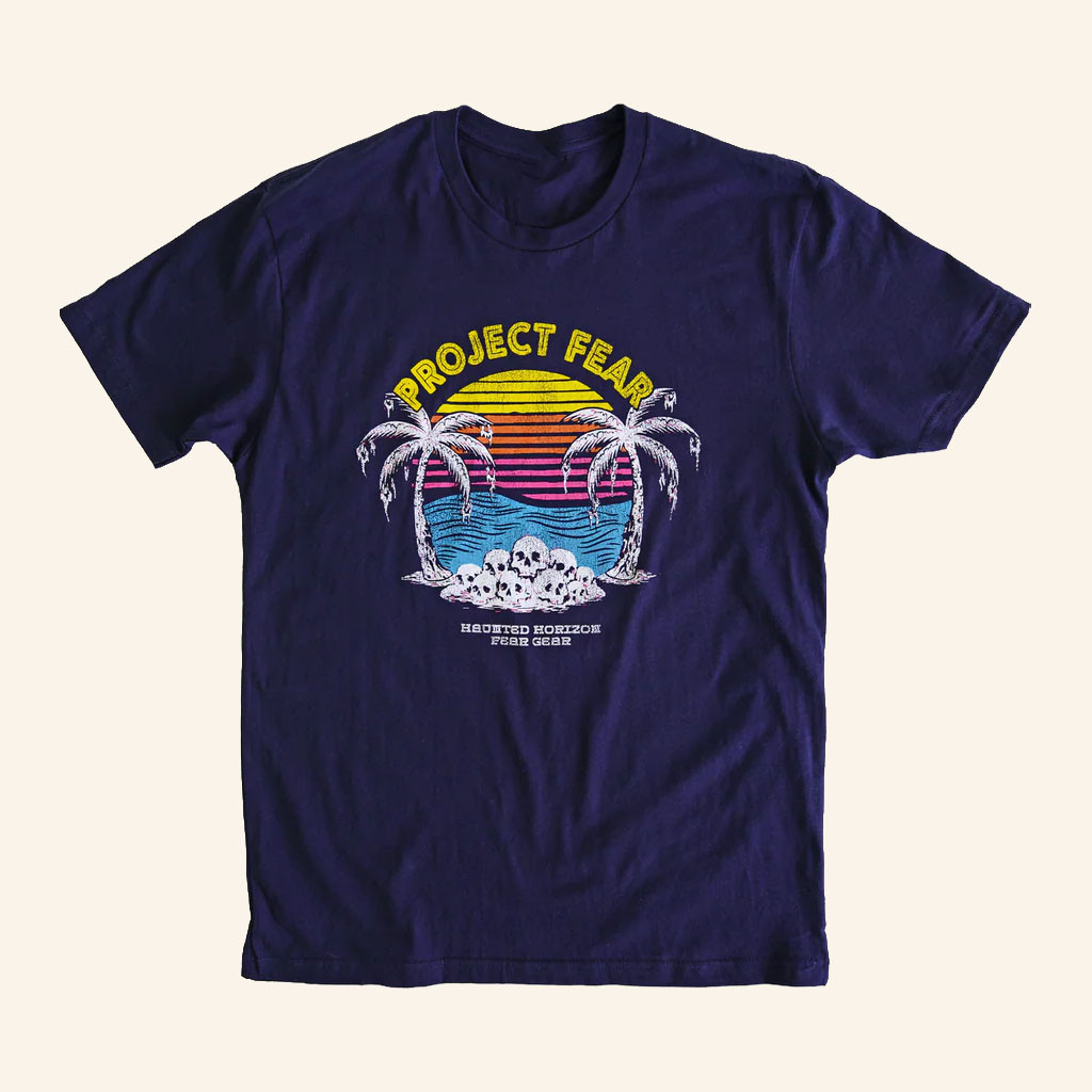 Project Fear Merch 2026 Haunted HorizonTShirtNavy Gift Ideas For BFF