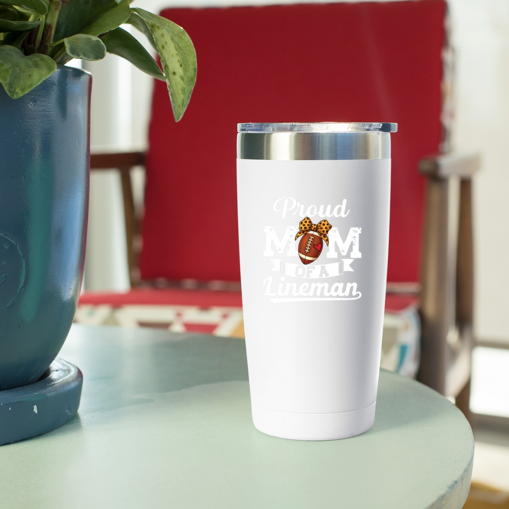Proud Lineman Mom Football Mama Mother's day Tumbler - Image 4