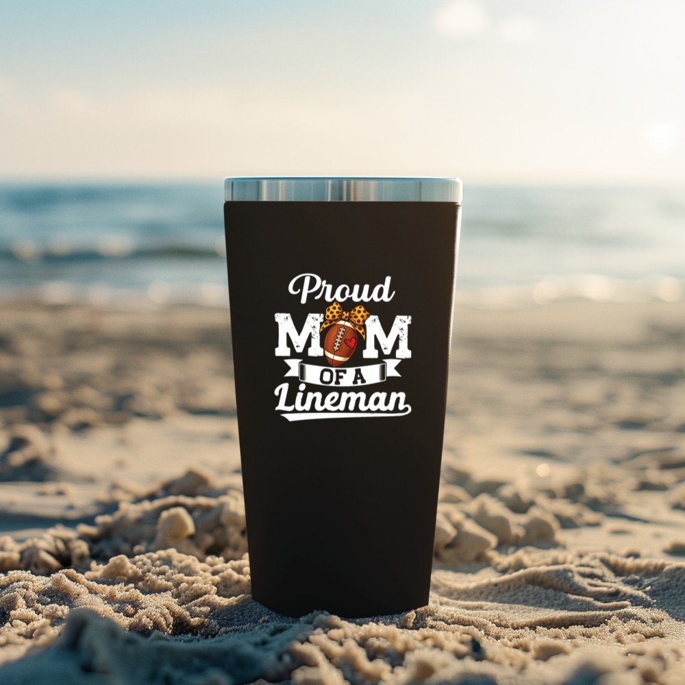 Proud Lineman Mom Football Mama Mother's day Tumbler - Image 3