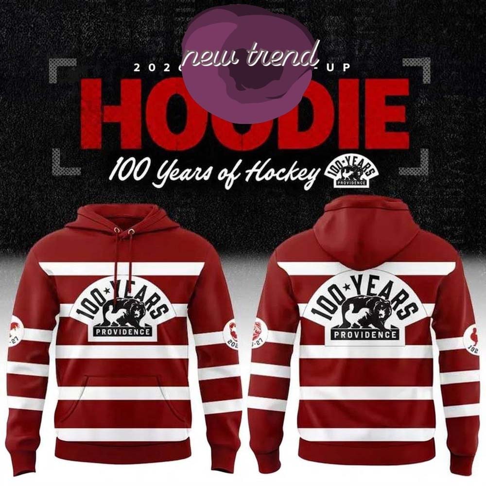 Providence Bruins 100 Years Of Hockey Warm Up 2026 Special New Hoodie
