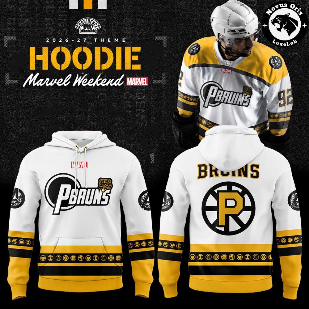Providence Bruins Marvel Avengers Weekend AHL Hoodie 1 - Unicasport Providence Bruins Marvel Avengers Weekend AHL Hoodie