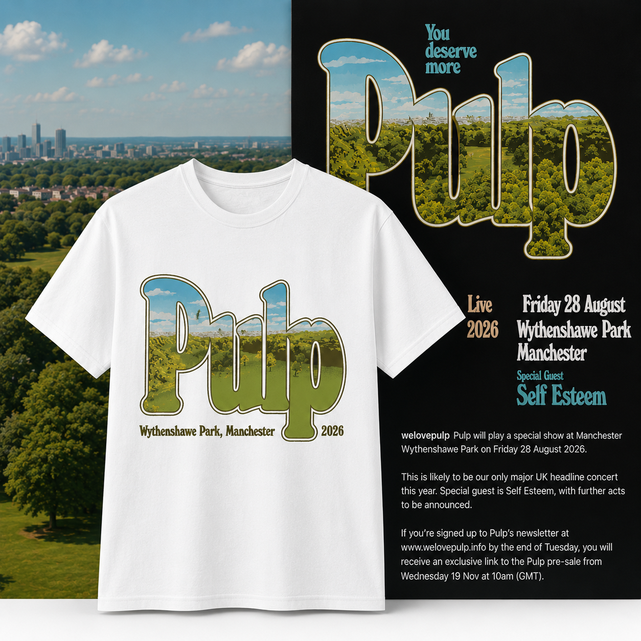 Pulp Wythenshawe Park Manchester UK August 28 2026 T-Shirt Merch 2 - merchtourboutique pulp wythenshawe park manchester uk august 28 2026 t shirt merch tHDvL - merchtourboutique