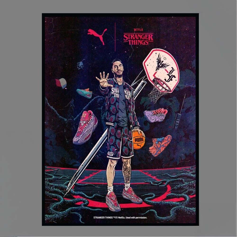 Puma x Netflix Stranger Things LaMelo Ball Graphic Poster David Ortiz gifted Rays manager Kevin Cash a MY DAWG Poster