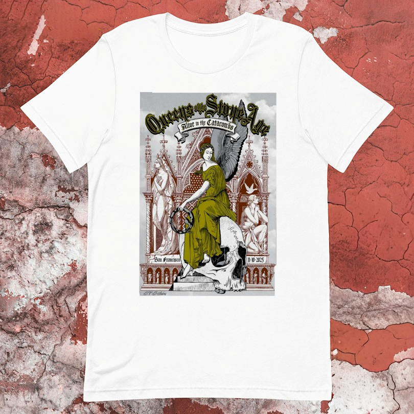 Queens Of The Stone Age At Louise M Davies Symphony Hall In San Francisco CA On Nov 10 2025 Skull Tshirts