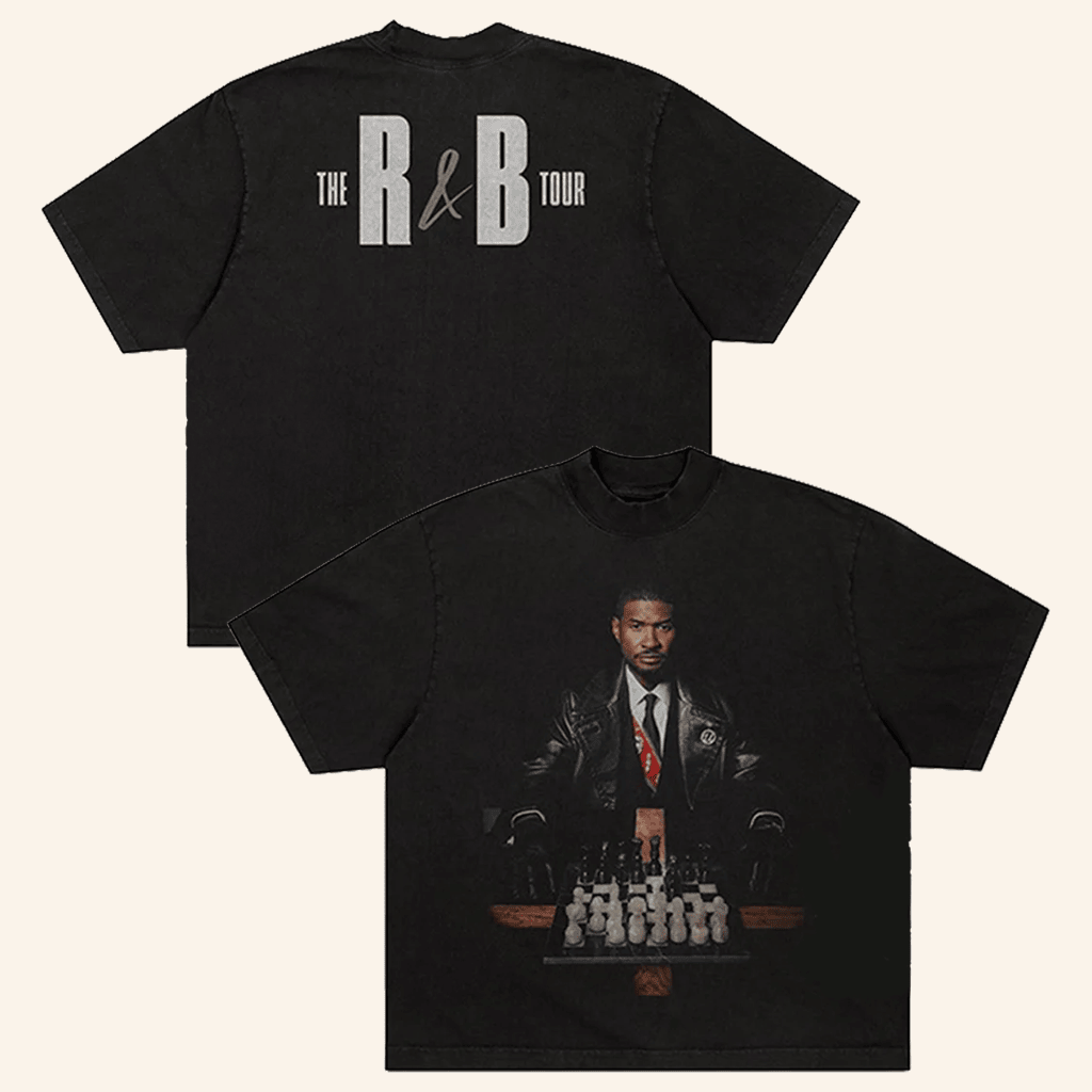 R&B Merch 2026 Usher Raymond R&B Tour Chess GraphicTShirtGifts For Music Lovers
