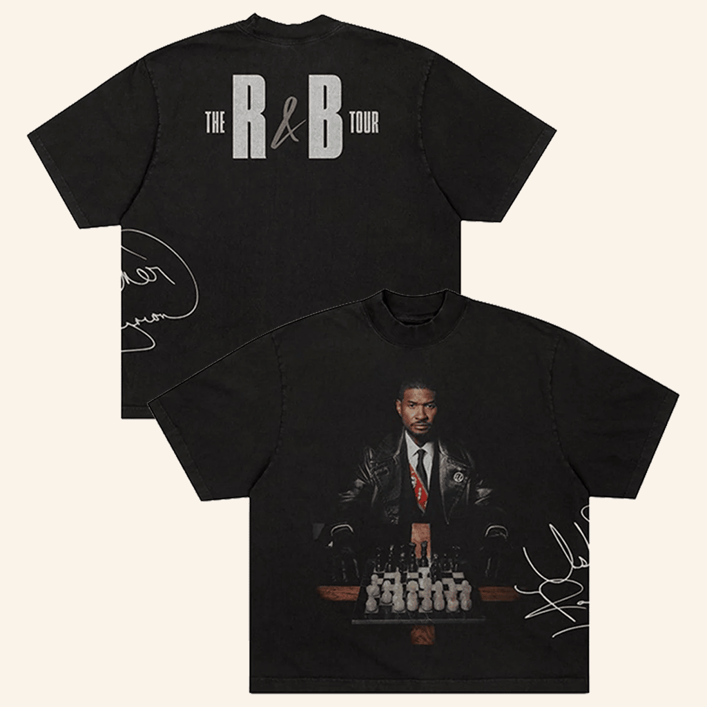 R&B Merch 2026 Usher Raymond R&B Tour Chess GraphicTShirtSigned Gift For Music Fans