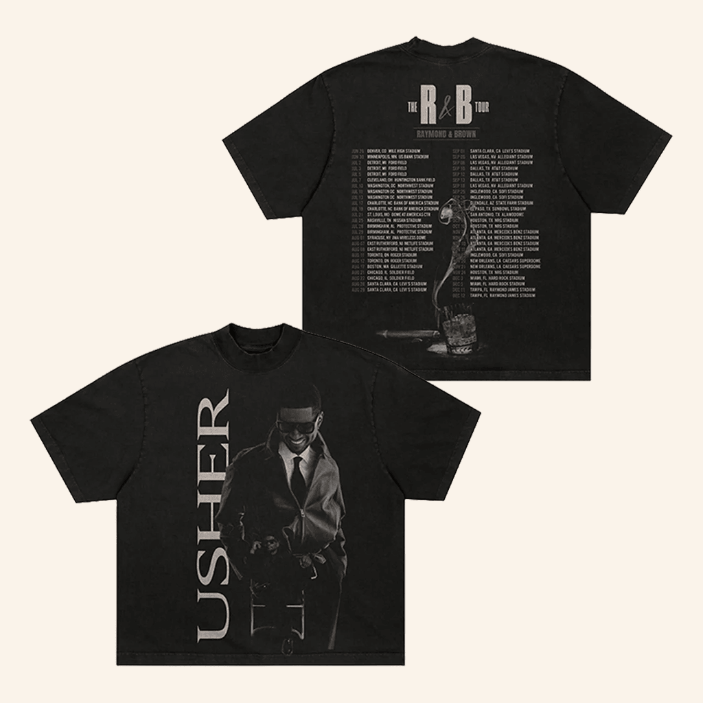 R&B Merch 2026 Usher Raymond R&B Tour PhotoTShirtCool Gifts For Music Lovers