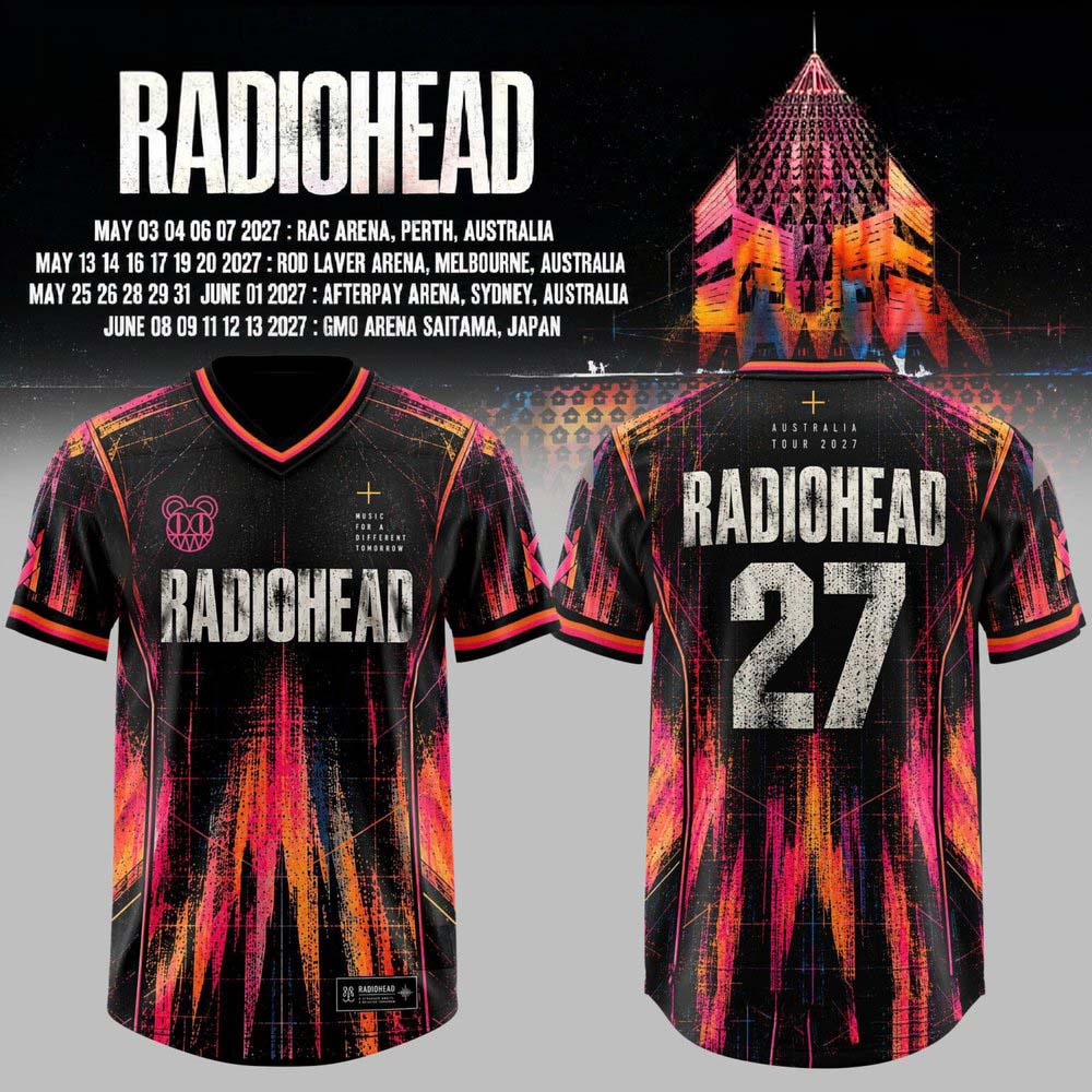 Radiohead Australia Tour 2027 Football Jersey 1 - Unicasport Radiohead Australia Tour 2027 Football Jersey