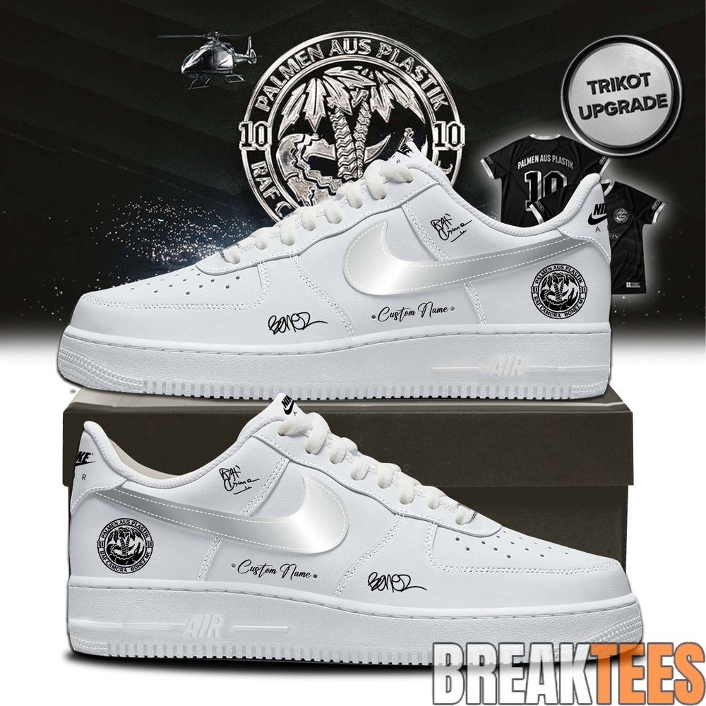 Signature AF1 Shoes RAF Camora Bonez MC 10 Jahre Palmen aus Plastik Tour