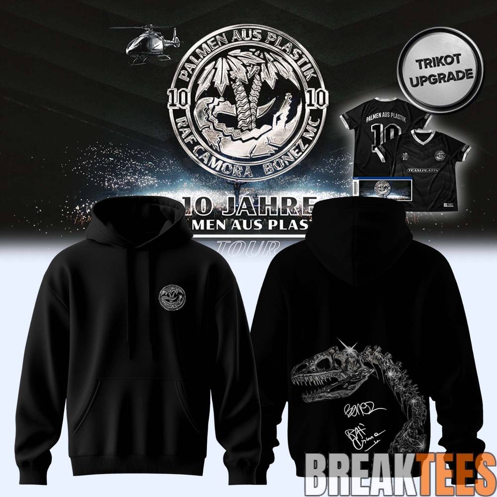 RAF Camora & Bonez MC 10 Jahre Palmen aus Plastik Tour Black Signature Hoodie