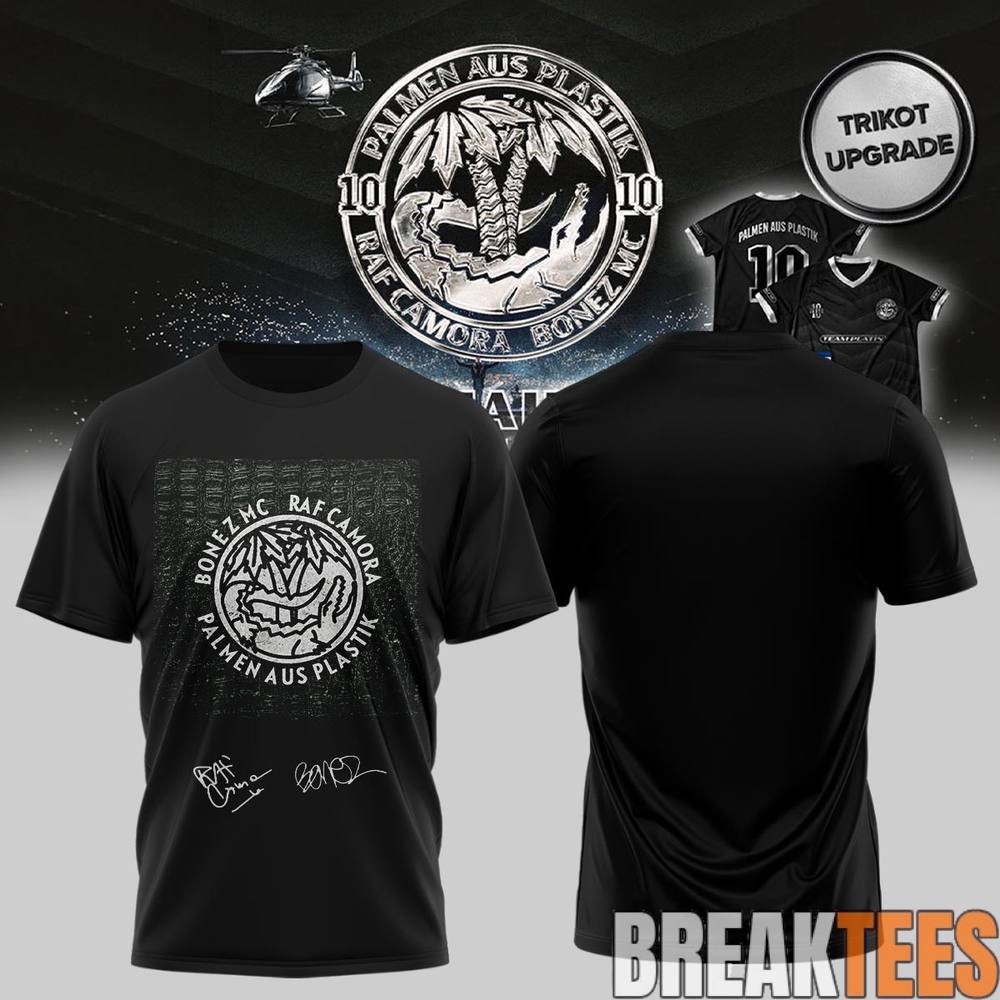 RAF Camora & Bonez MC 10 Jahre Palmen aus Plastik Tour Signed Shirt