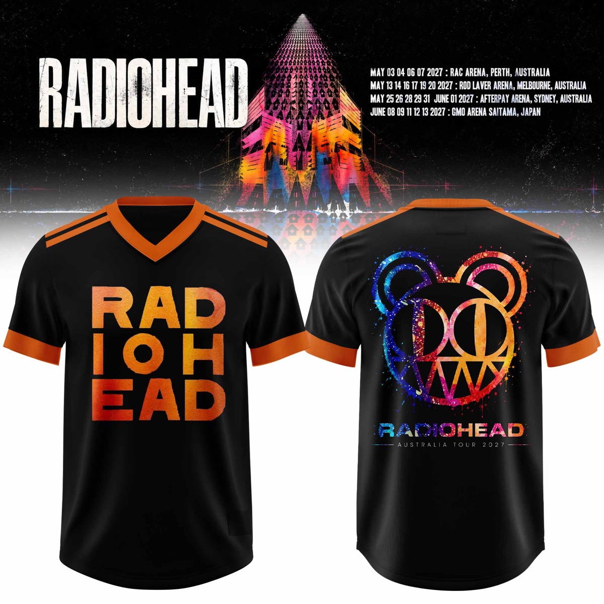 RDHD Australia Tour 2027 3D AOP Football Jersey V5 1 - Unicasport RDHD Australia Tour 2027 3D AOP Football Jersey V5