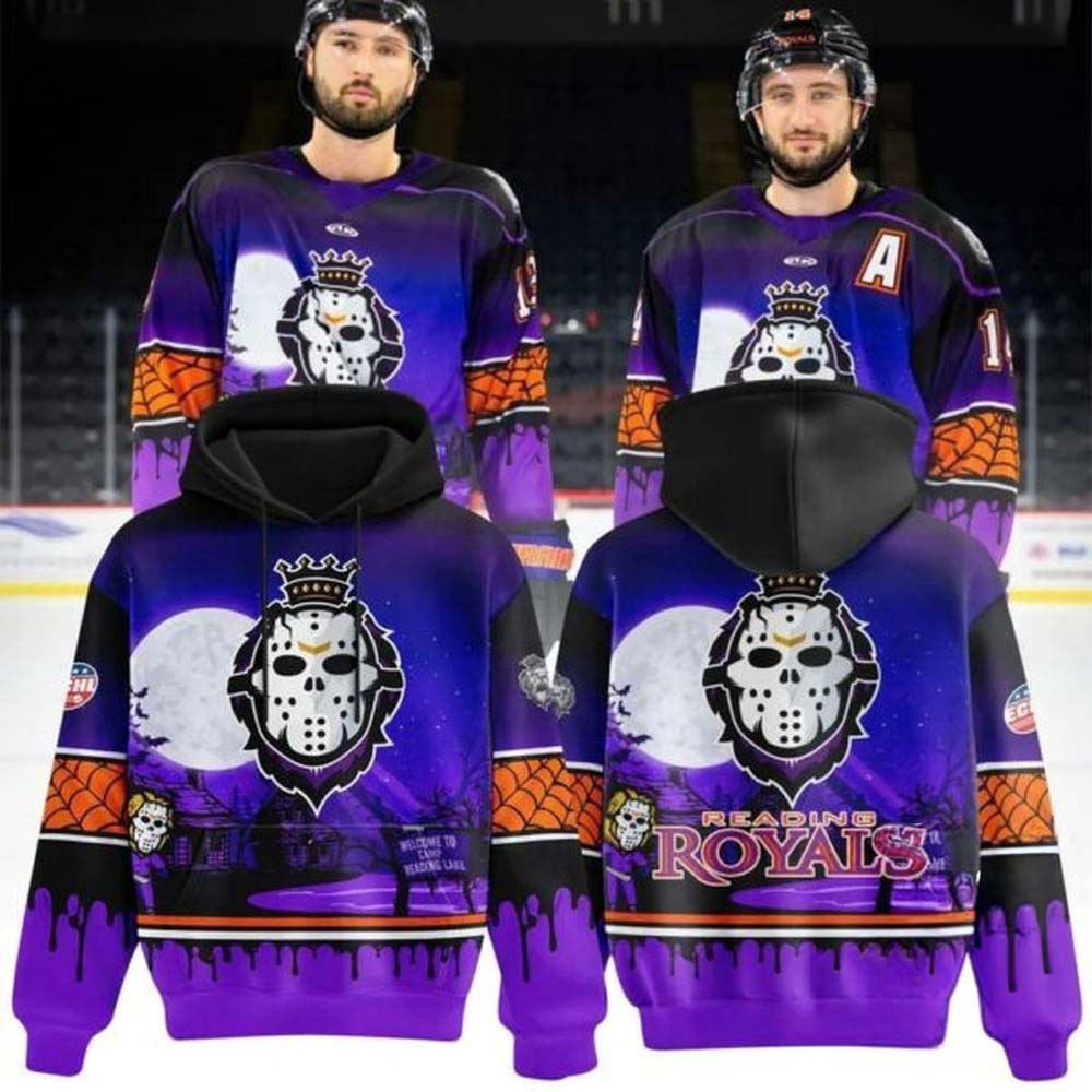 Reading Royals Halloween 2026 Purple Fleece Hoodie