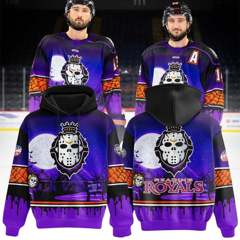 Reading Royals Halloween 2026 Purple Fleece Hoodie