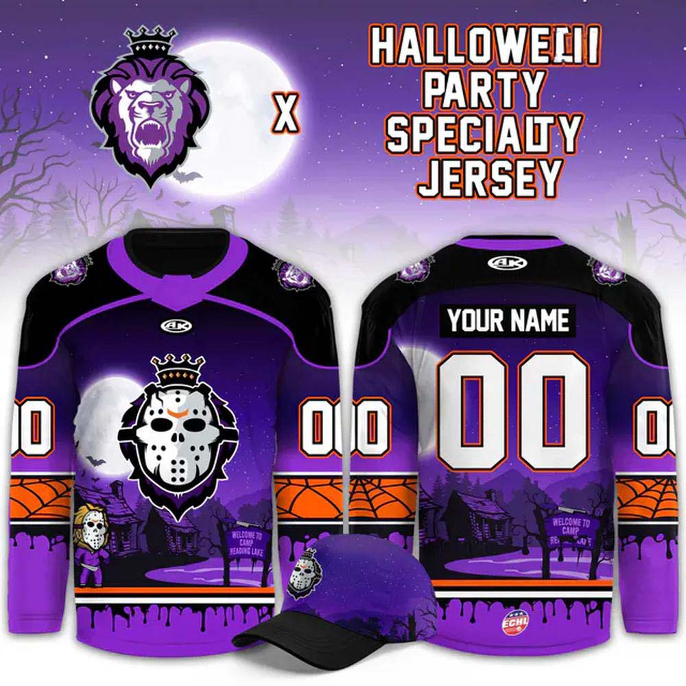 Reading Royals Halloween Theme Custom Hockey Jersey