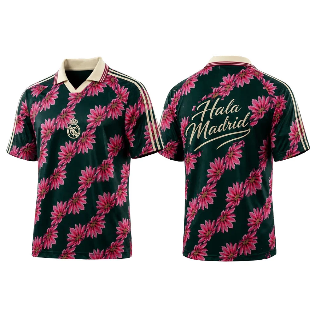 Real Madrid Hala Madrid Floral 2026 Soccer Jersey 2 - Unicasport Real Madrid Hala Madrid Floral 2026 Soccer Jersey