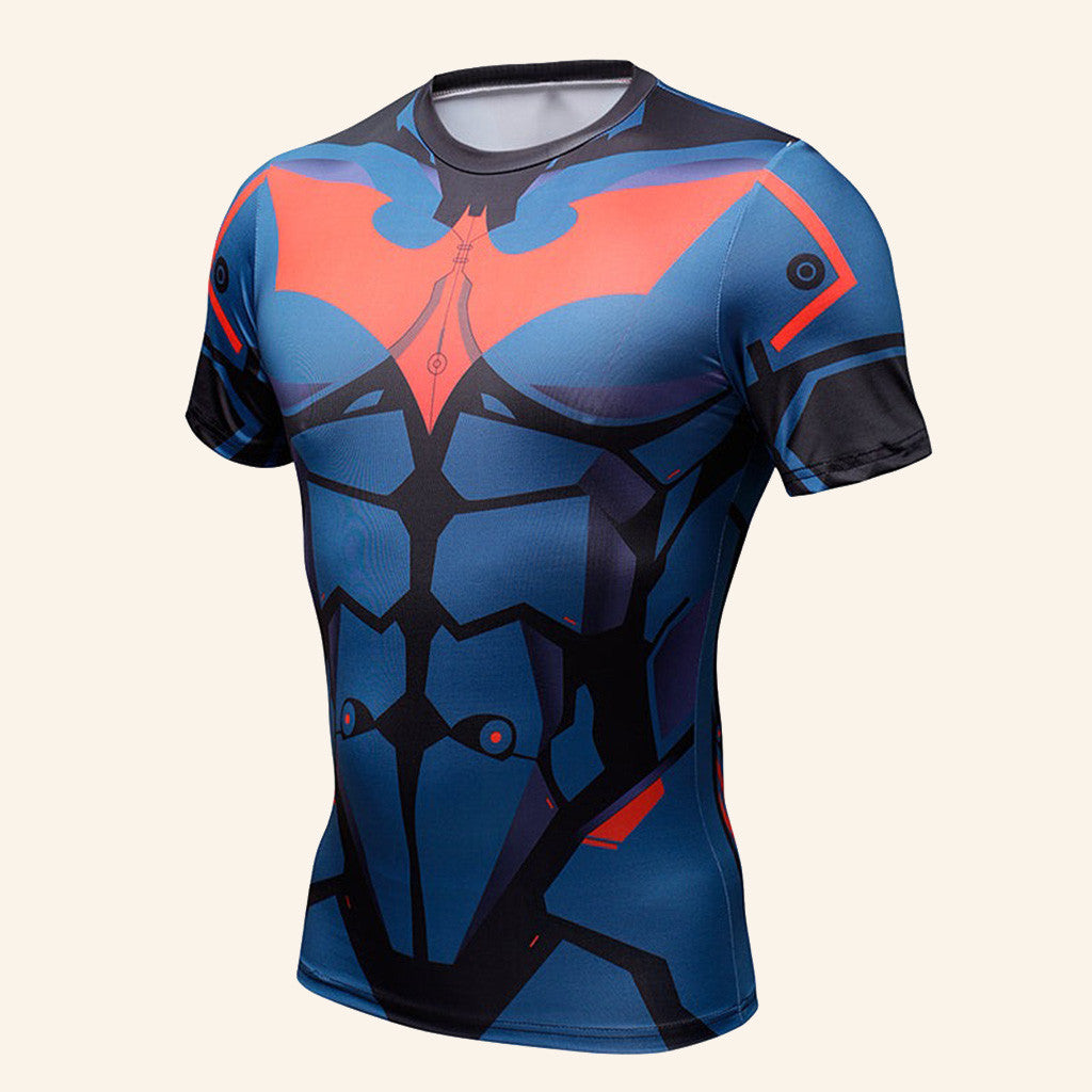 Red Nightwing Compression Shirt Batman Rash Guard Best Gifts For Boyfriend
