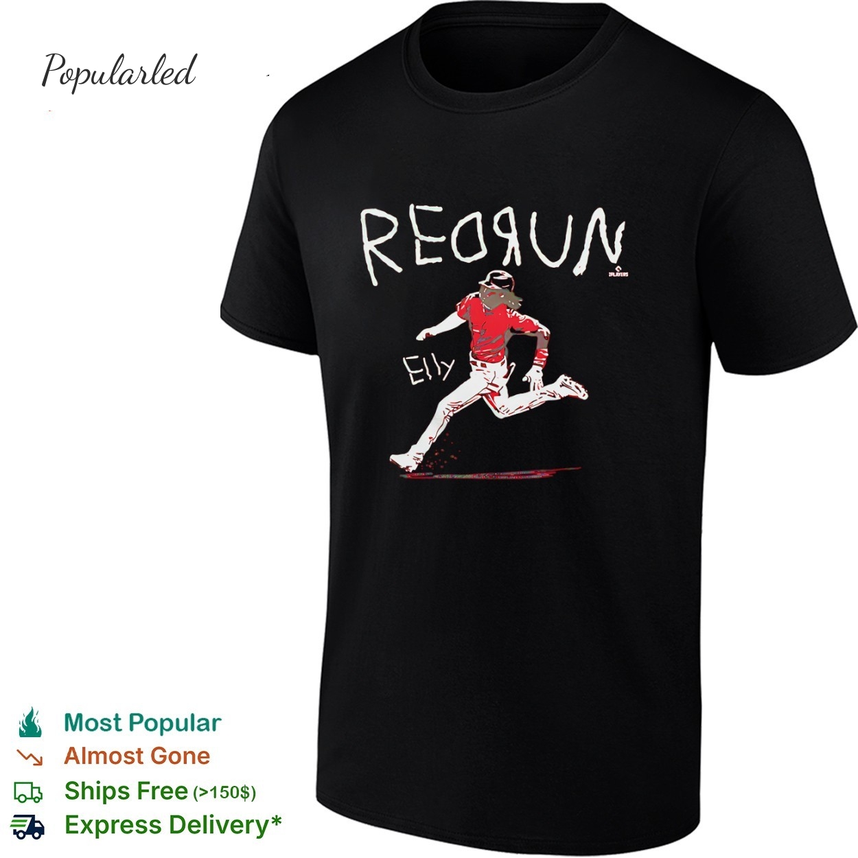 Redrun Elly De La Cruz Cincinnati Reds Major League Baseball portrait shirt
