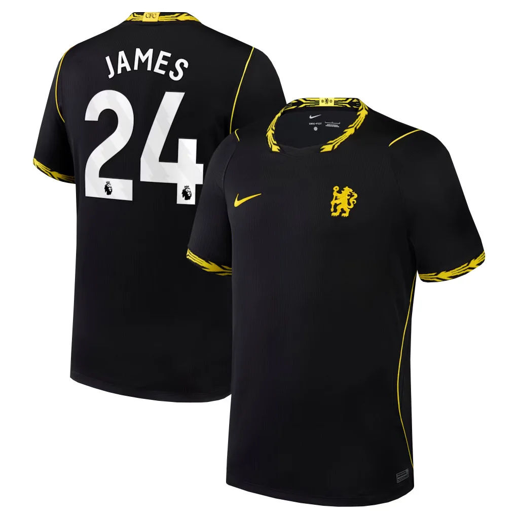 Reece James Chelsea 2026-2027 Black Away Soccer Jersey Soccer Collection 1 - Unicasport Reece James Chelsea 2026-2027 Black Away Soccer Jersey Soccer Collection