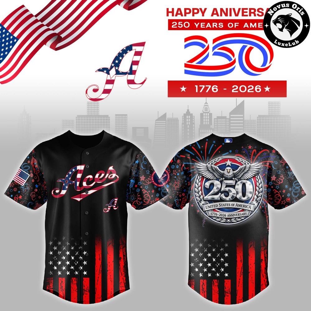 Reno Aces 250th Anniversary USA Limited Edition Baseball Jersey 1 - Unicasport Reno Aces 250th Anniversary USA Limited Edition Baseball Jersey