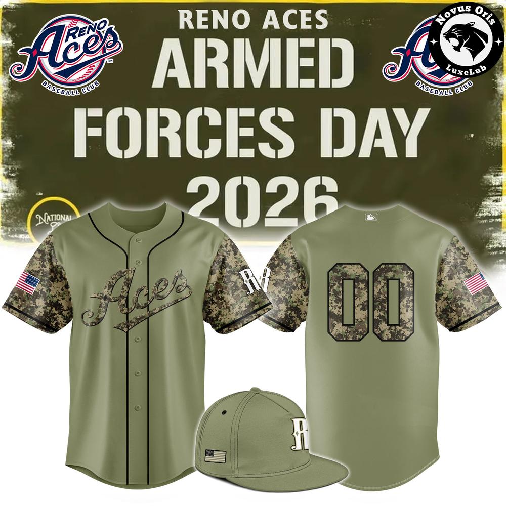 Reno Aces Armed Forces Day 2026 Baseball Jersey 1 - Unicasport Reno Aces Armed Forces Day 2026 Baseball Jersey