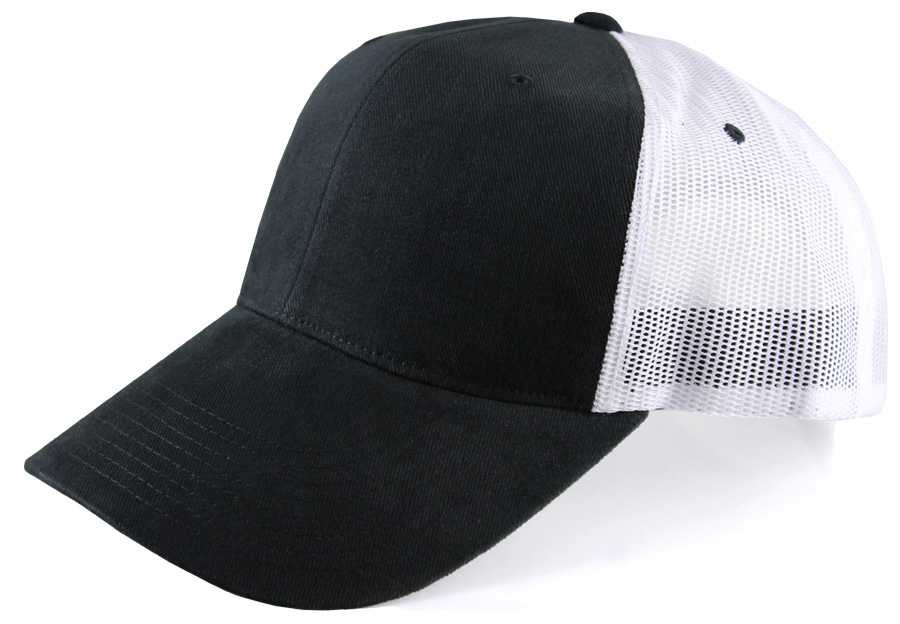 Retro Big Trucker Hat Adjustable for Big Heads Black 2026