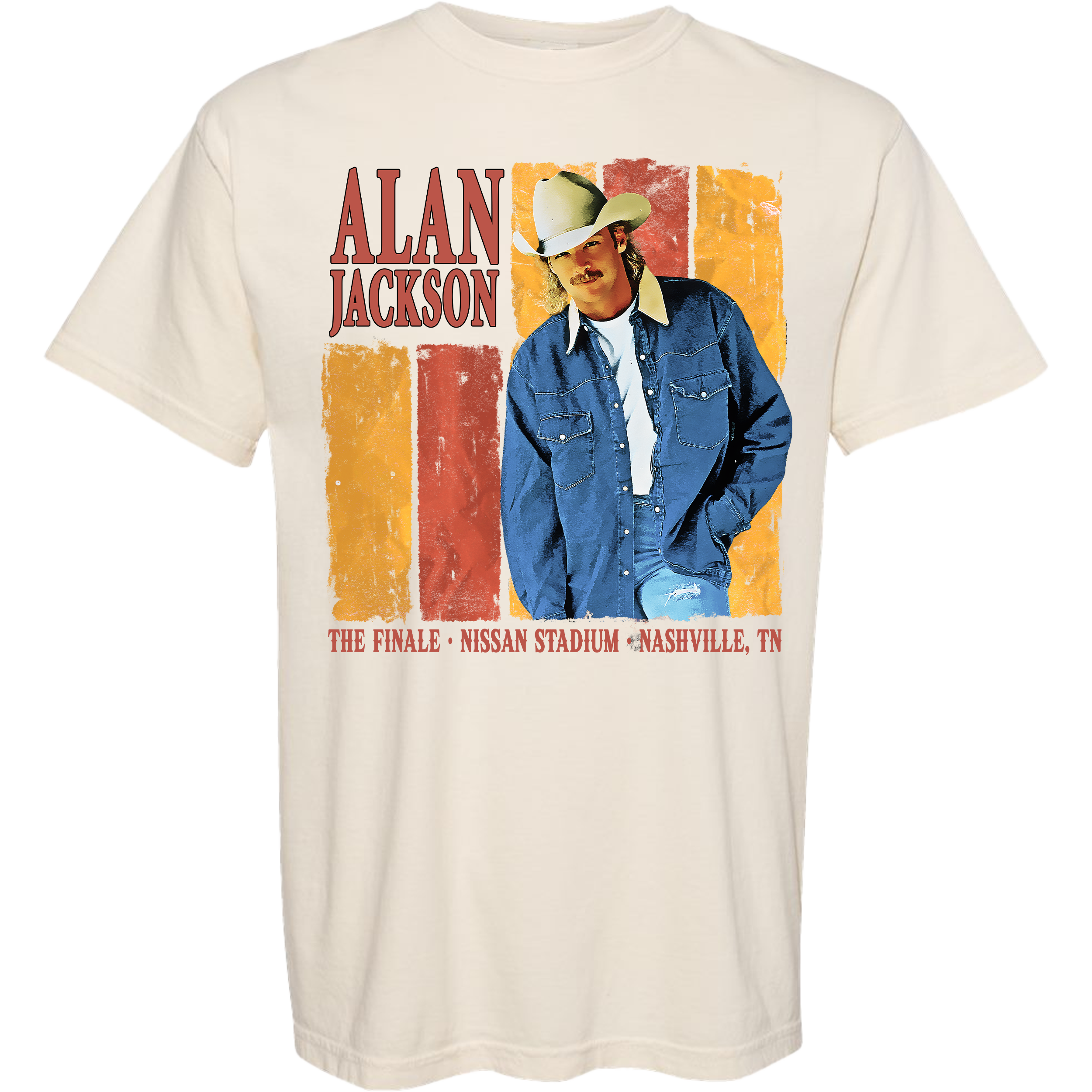Retro Denim Alan Sand Graphic T-Shirt