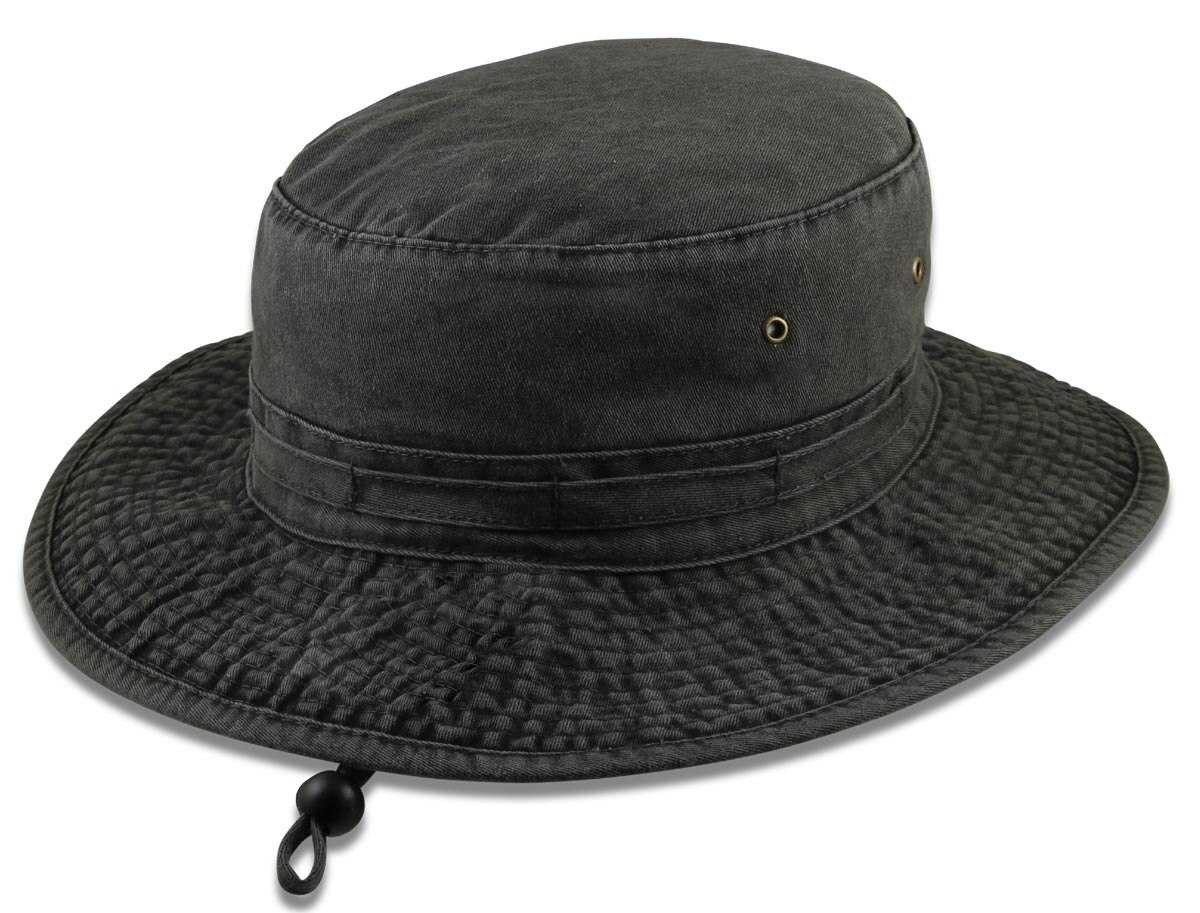 Reversible Extra Big Fishing Hat Large Fit for Big Heads Black Gift for Dad