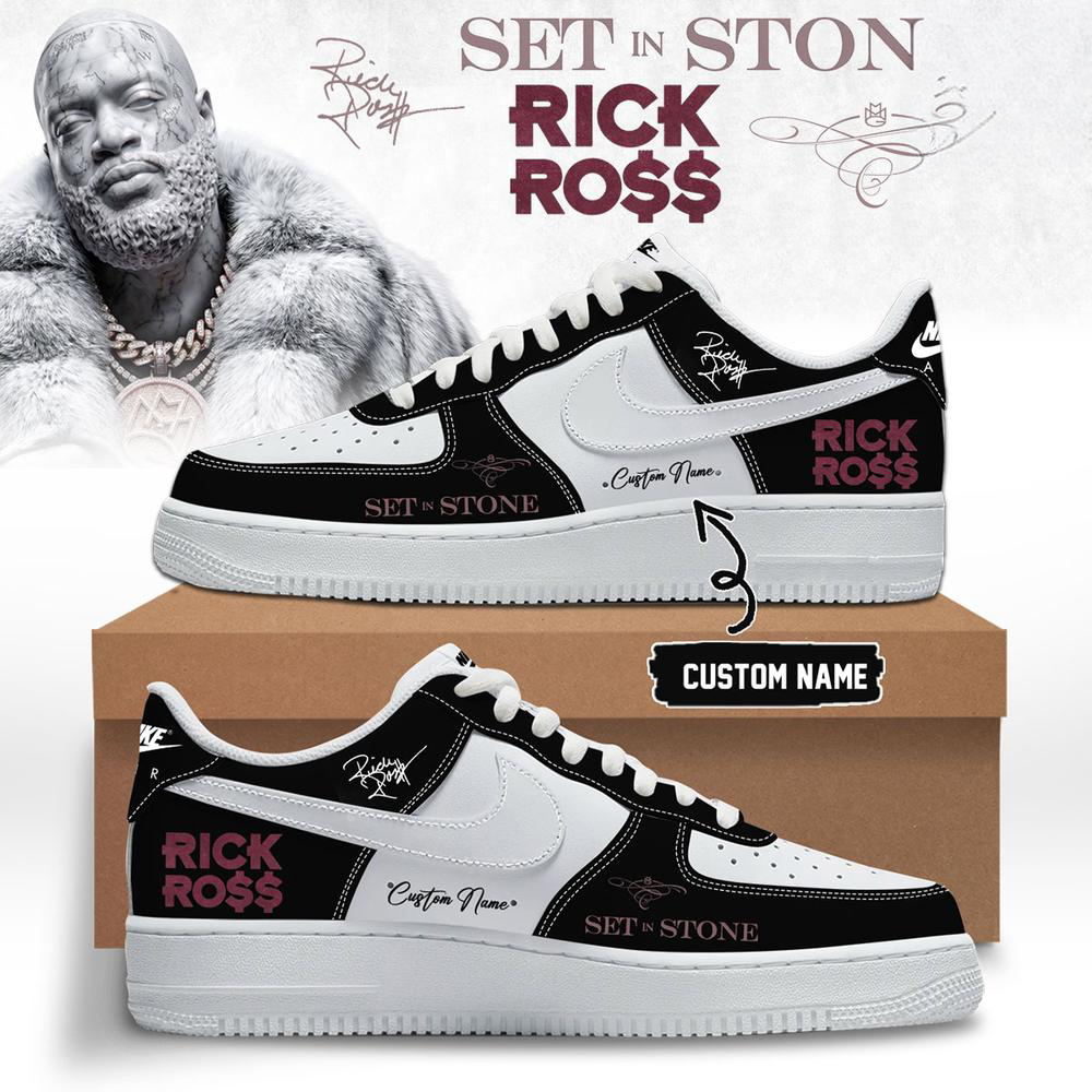 Rick Ross Black Set In Stone Concert Sneakers