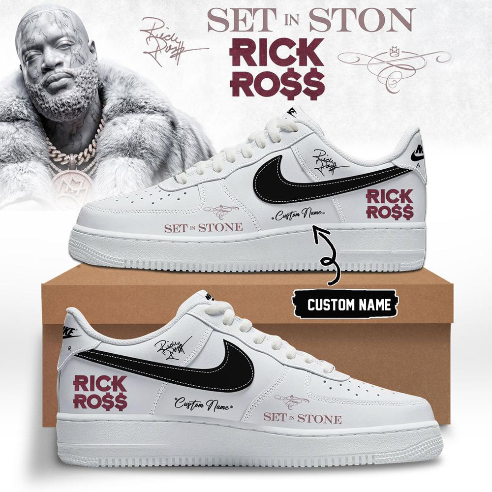 Rick Ross White Hip Hop Tour Sneakers