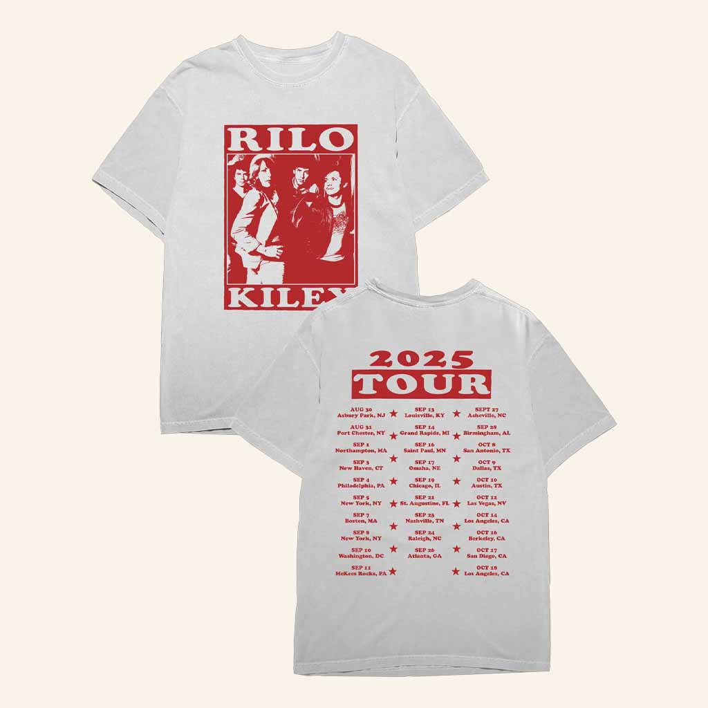 Rilo Kiley Merch Photocopied Fall 2025 Tour T-Shirt Presents For Music Lovers