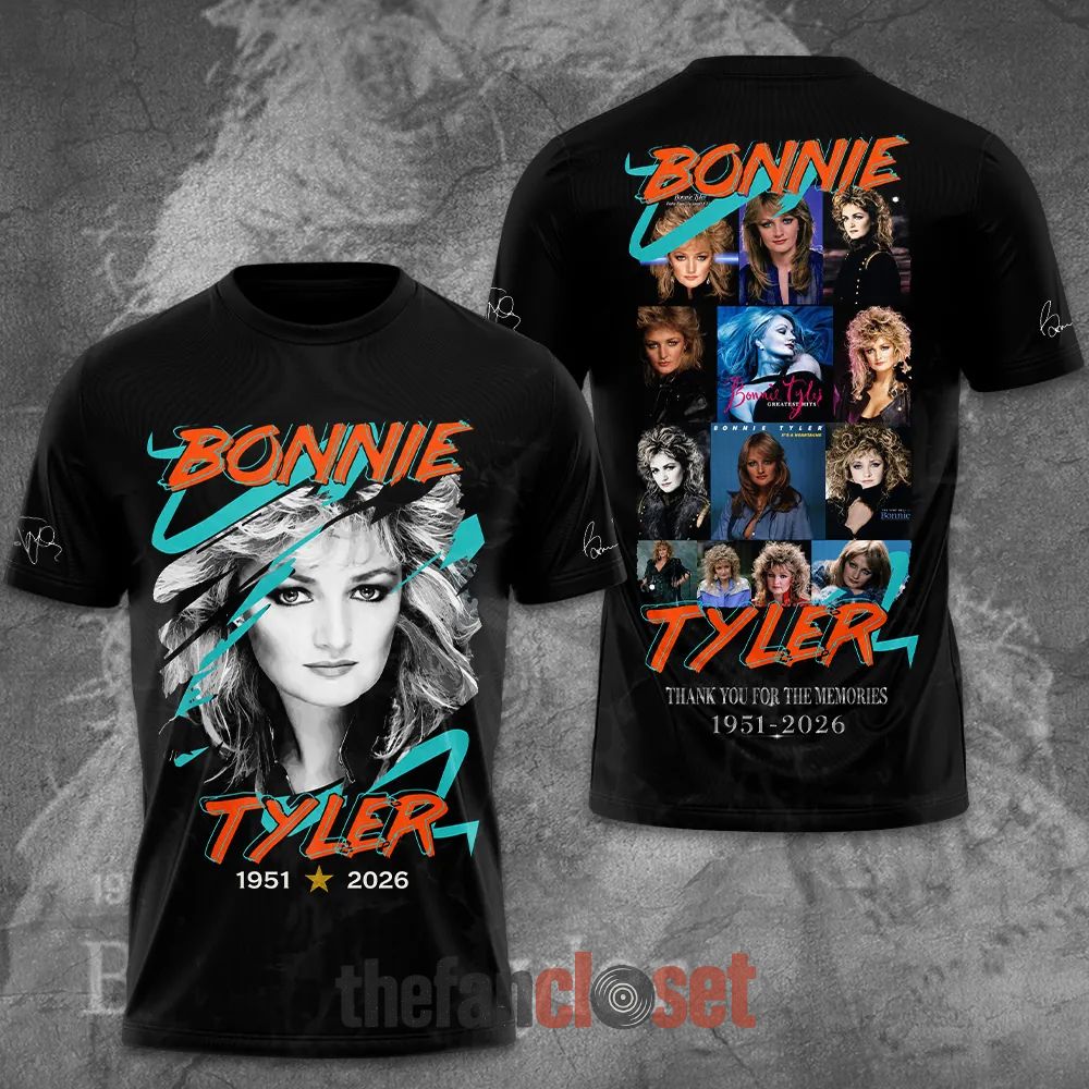 Bonnie Tyler RIP Thank You For The Memories Shirt
