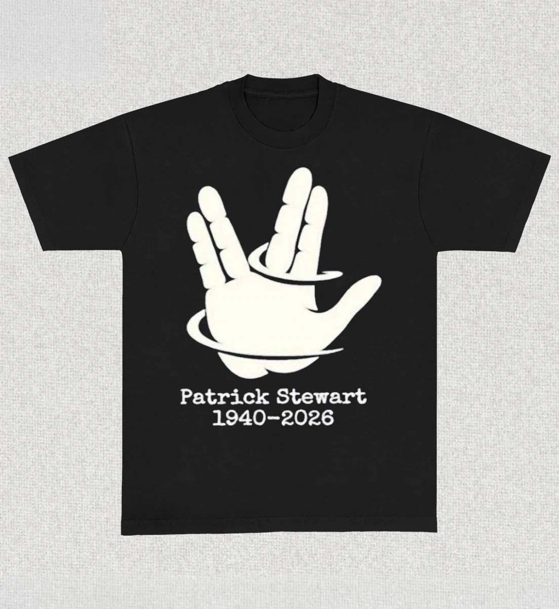 RIP Patrick Stewart 19402026 Memorial Tribute Vulcan Salute TShirt