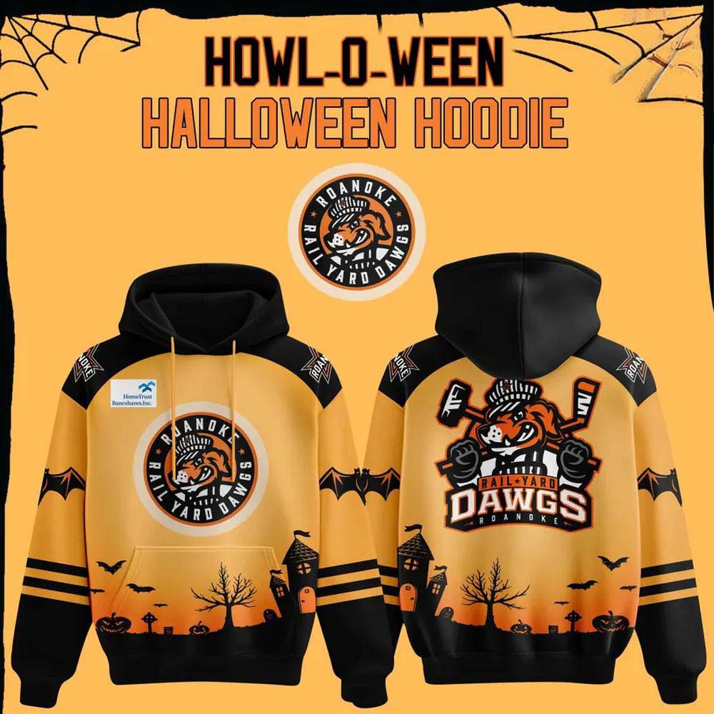 Roanoke Rail Yard Dawgs HowlOWeen Halloween 2026 Hoodie