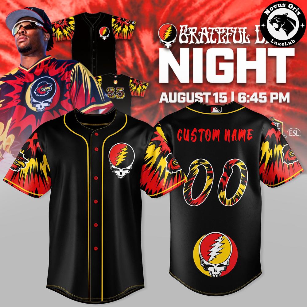 Rochester Red Wings x Grateful Dead Night Custom Baseball Jersey 1 - Unicasport Rochester Red Wings x Grateful Dead Night Custom Baseball Jersey