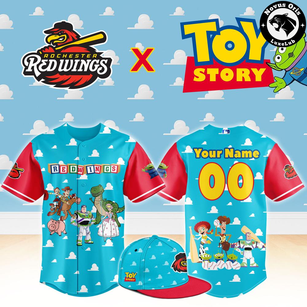 Rochester Red Wings x Toy Story Night Woody Buzz Lightyear Custom Baseball Jersey 1 - Unicasport Rochester Red Wings x Toy Story Night Woody Buzz Lightyear Custom Baseball Jersey
