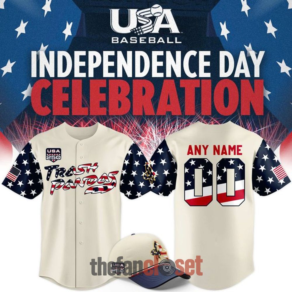 Rocket City Trash Pandas 2026 Independence Day Night Baseball Jersey