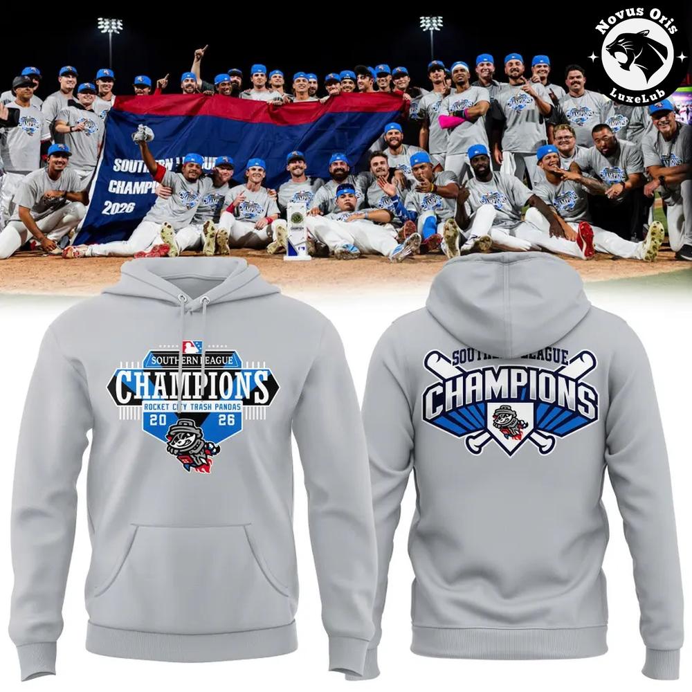 Rocket City Trash Pandas Southern League Champions 2026 Hoodie 1 - Unicasport Rocket City Trash Pandas Southern League Champions 2026 Hoodie