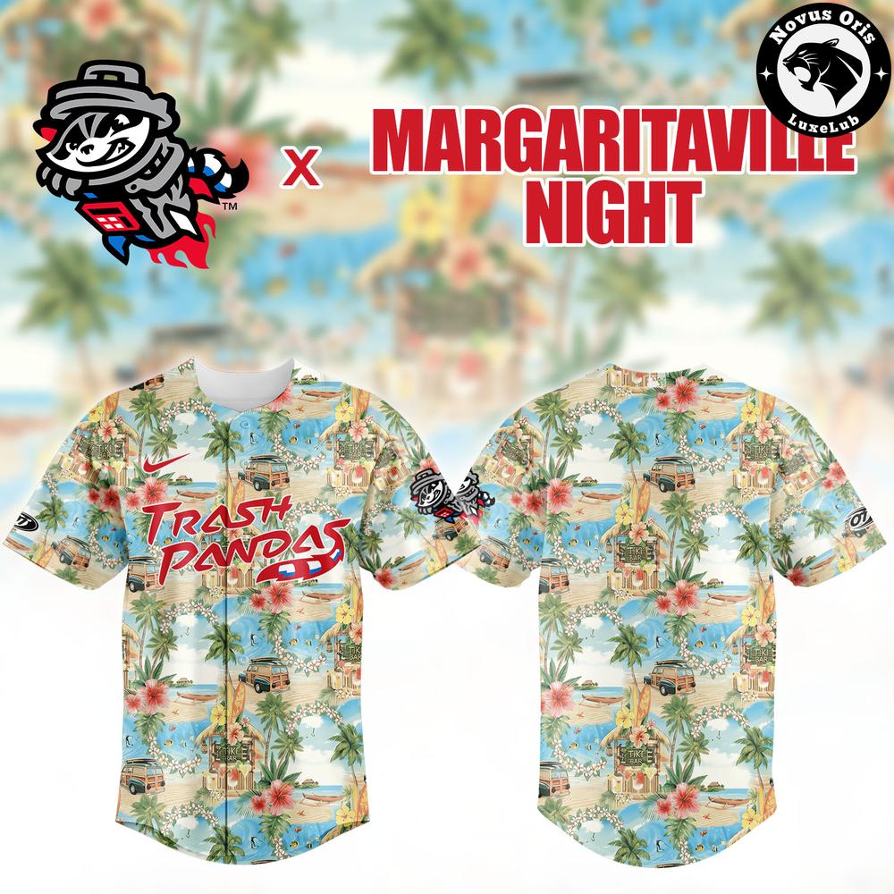 Rocket City Trash Pandas x Margaritaville Night Hawaiian Limited Edition Baseball Jersey 1 - Unicasport Rocket City Trash Pandas x Margaritaville Night Hawaiian Limited Edition Baseball Jersey