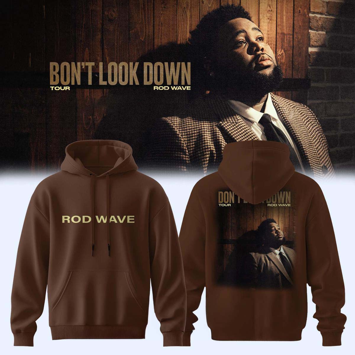 Rod Wave Dont Look Down Tour 2026 Concert Hoodie - Best Gift for Fans