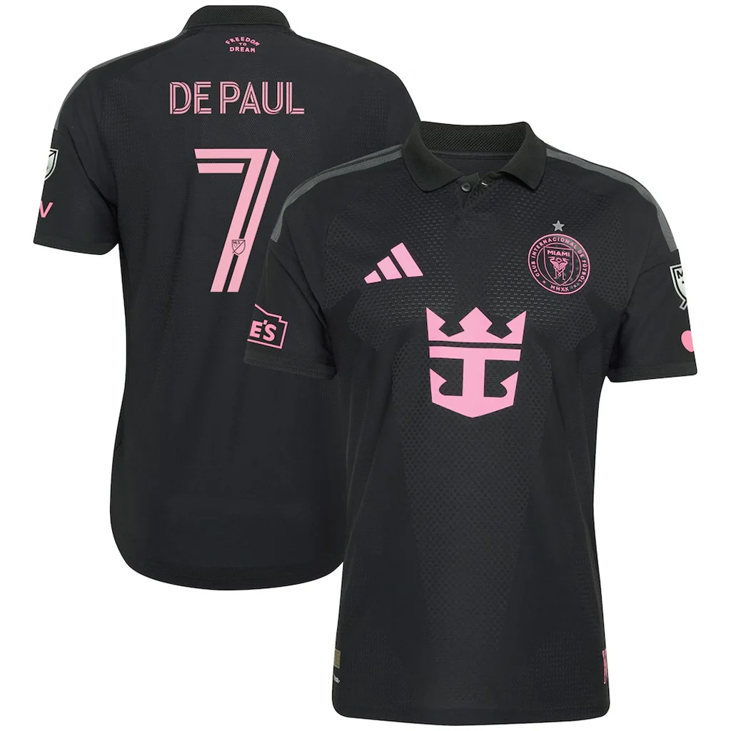 Rodrigo De Paul Inter Miami CF 2026 Black Soccer Jersey Fan Jersey Collection 2 - Unicasport Rodrigo De Paul Inter Miami CF 2026 Black Soccer Jersey Fan Jersey Collection