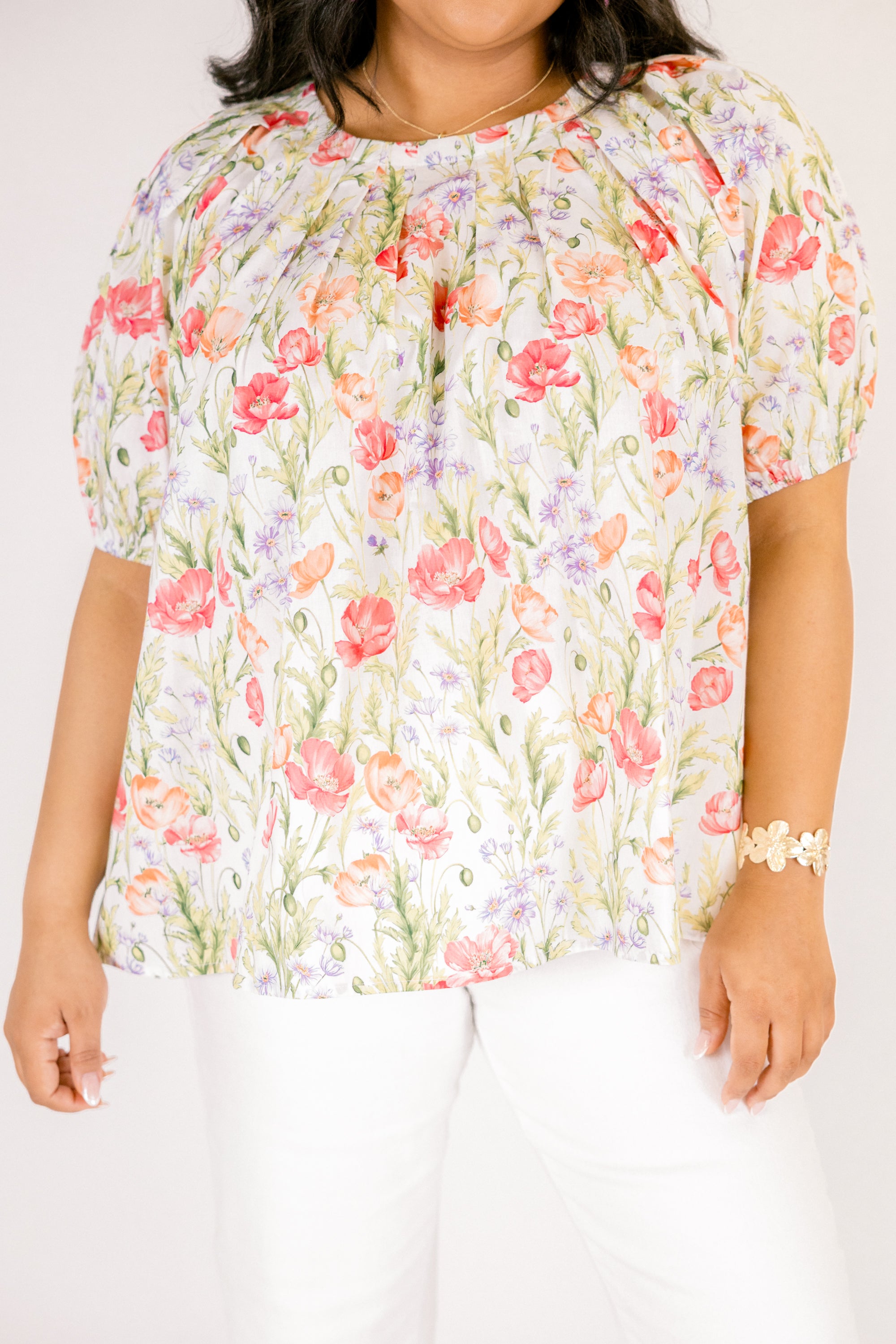 Rooftop Romance Top, Green Floral 6 Rooftop Romance Top, Green Floral - Image 6