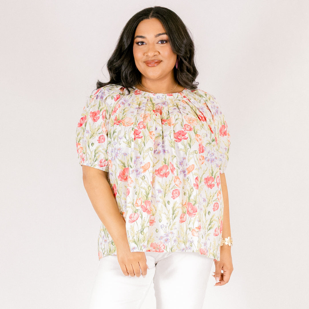 Rooftop Romance Top, Green Floral 8 Rooftop Romance Top, Green Floral - Image 8